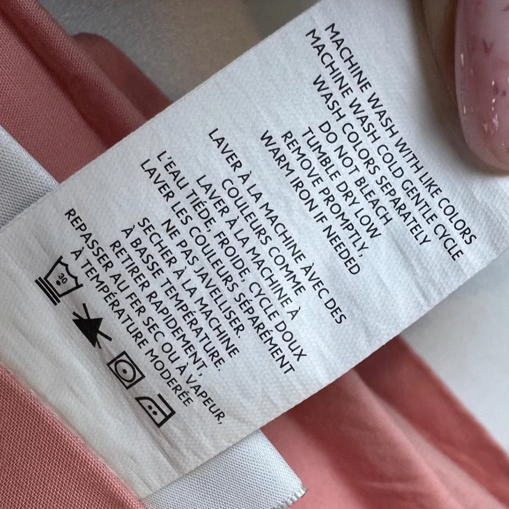 Lacoste 100% Cotton Sheet Set‎ Twin XL Shirley Pink 4 Piece Minimalist Preppy